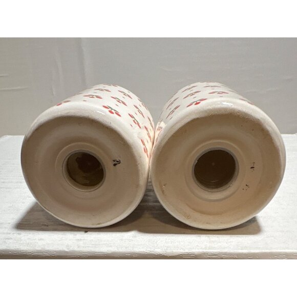 Josef Originals Salt & Pepper Shakers Ceramic Cherry Design Japan Vintage - Picture 5 of 8